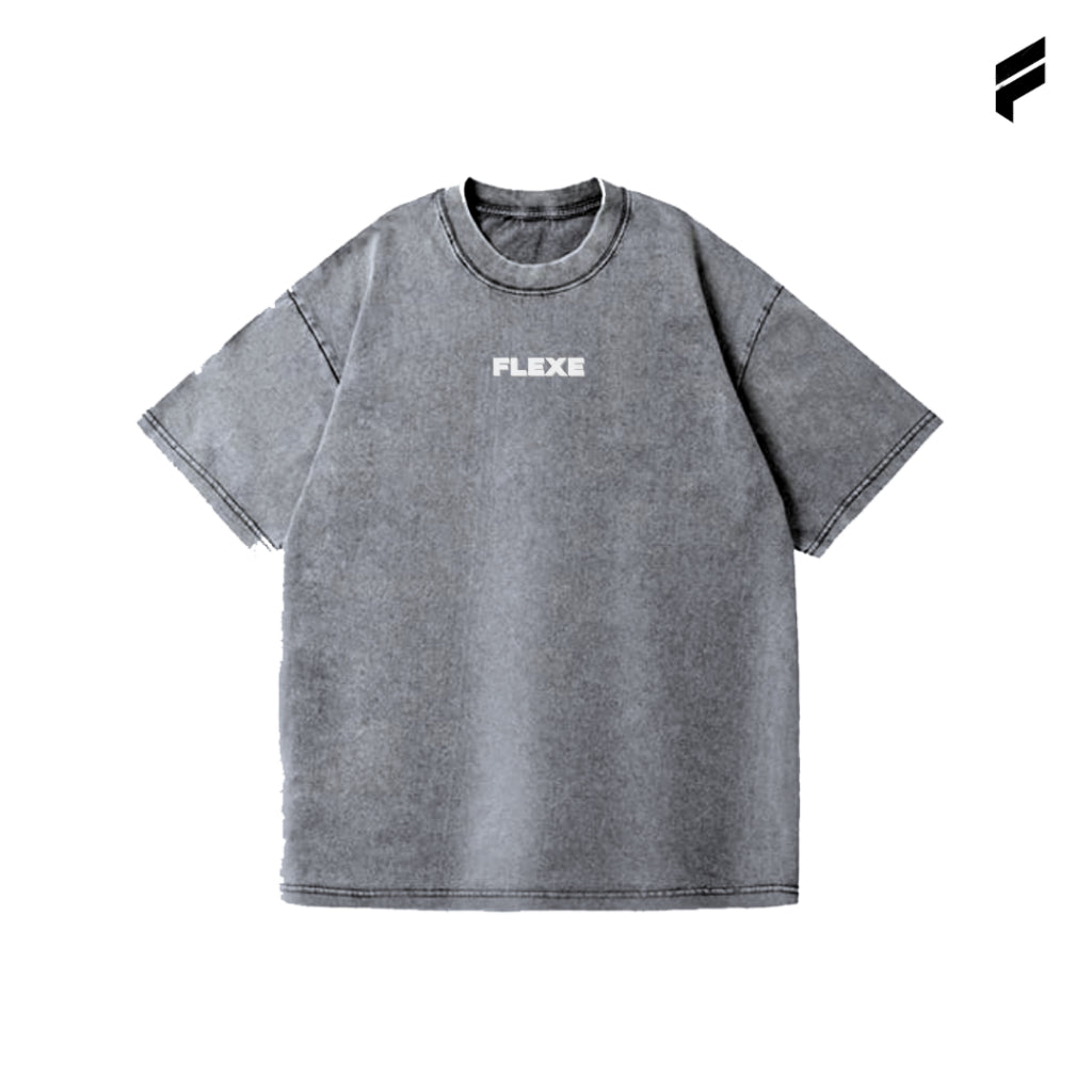 FLEXE- Oversized Heritage Washed T-Shirt Unisex T-Shirt Casual Tops
