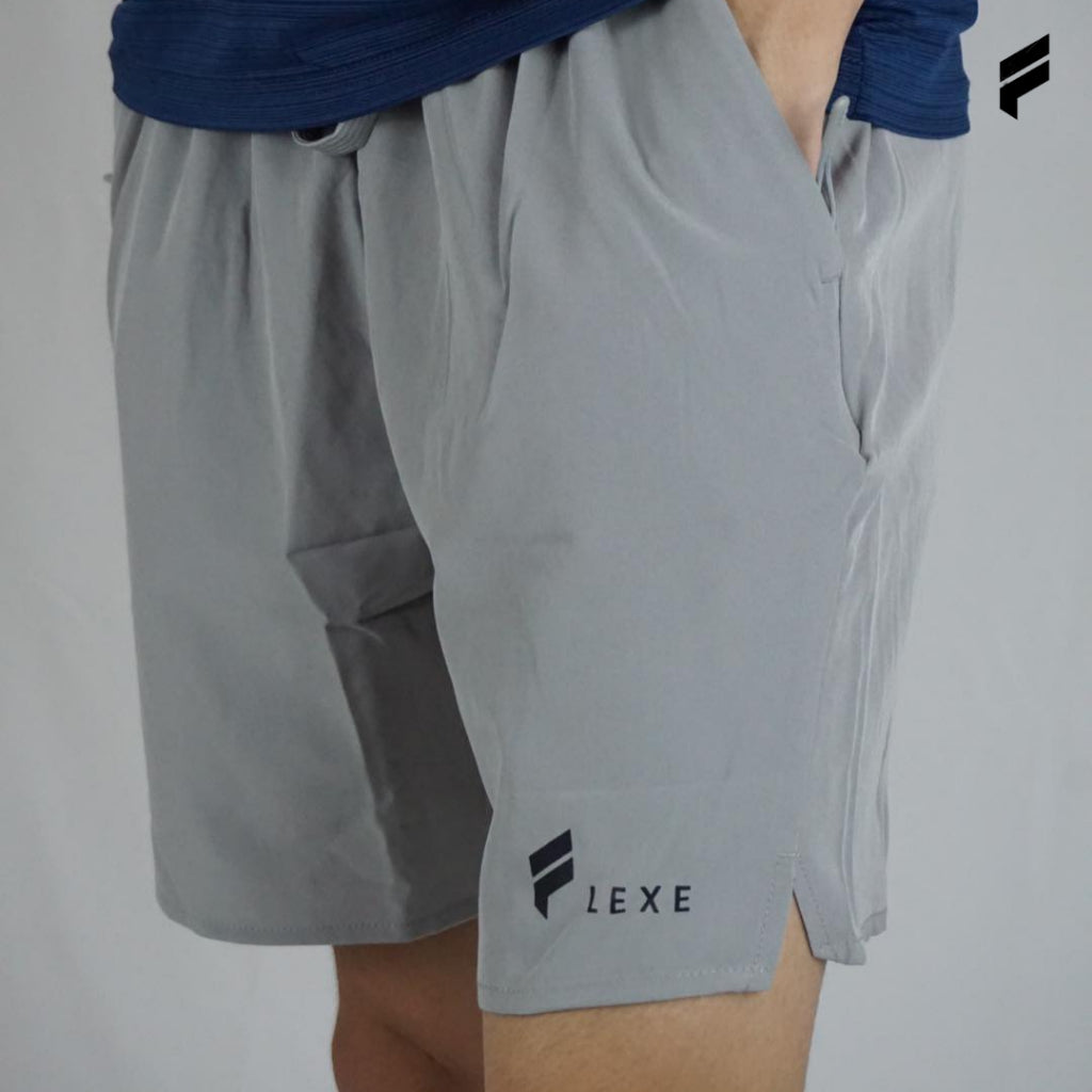 Men Dri Fit Shorts Fitness Training Shorts with Zip Pocket