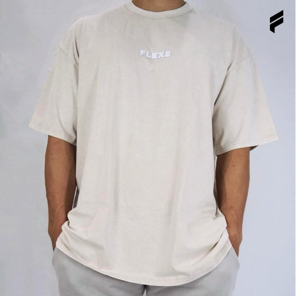 FLEXE- Oversized Heritage Washed T-Shirt Unisex T-Shirt Casual Tops