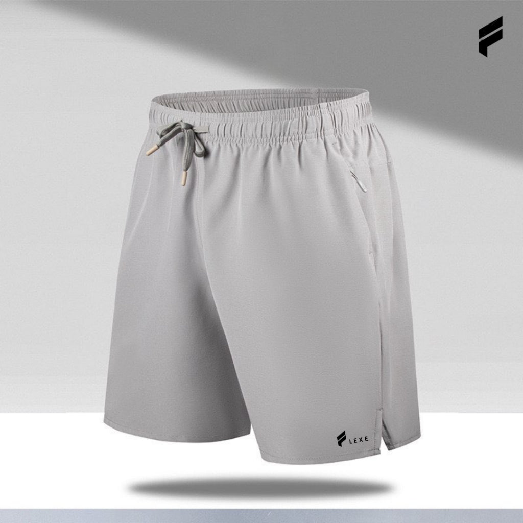 Men Dri Fit Shorts Fitness Training Shorts with Zip Pocket