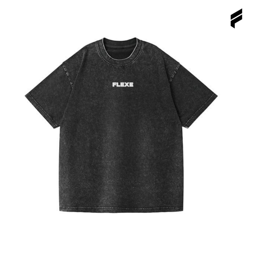 FLEXE- Oversized Heritage Washed T-Shirt Unisex T-Shirt Casual Tops