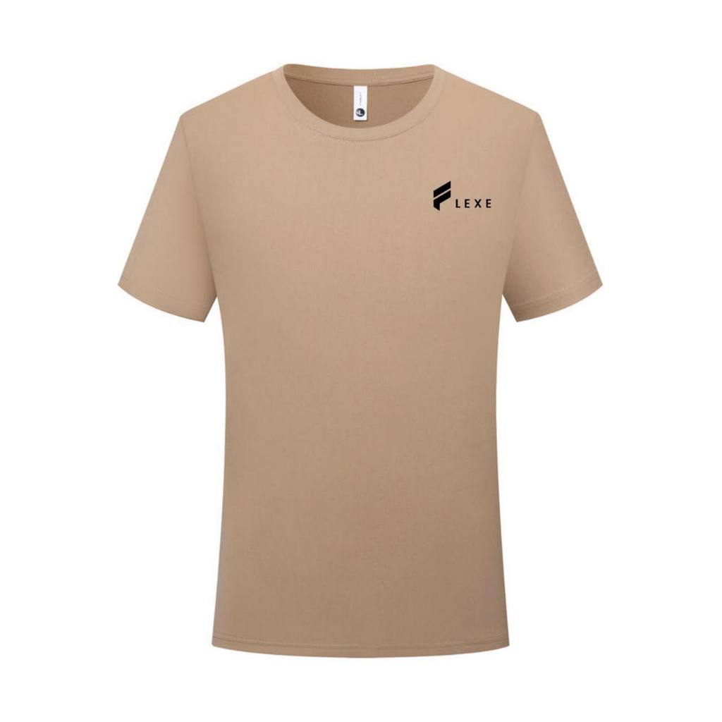 FLEXE- Unisex Mercerized Ice Cotton T-Shirts Anti-Stain Short Sleeve Round Neck Sport Cool Waterproof T-shirt