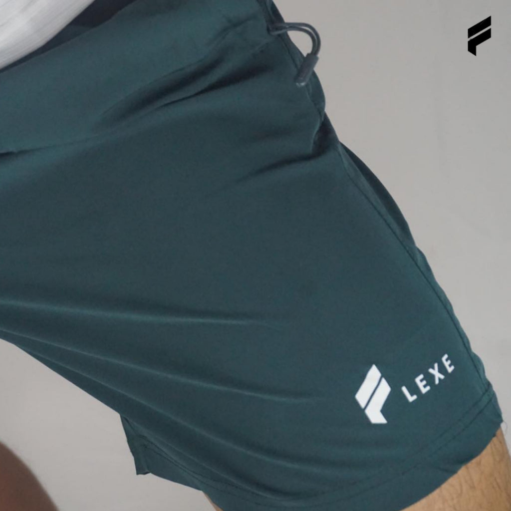 Men Dri Fit Shorts Fitness Training Shorts with Zip Pocket