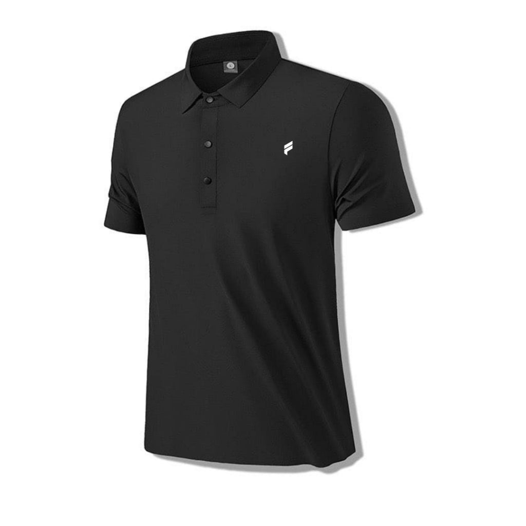Premium Male Ice-Silk Cotton Breathable Athletic Polo Tee