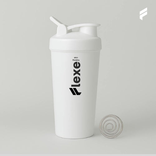FLEXE-600ML Shaker Bottle Gym Protein Water Shaker Bottle