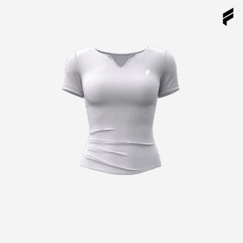 Woman Breathable Yoga Pilates Short Sleeve Top