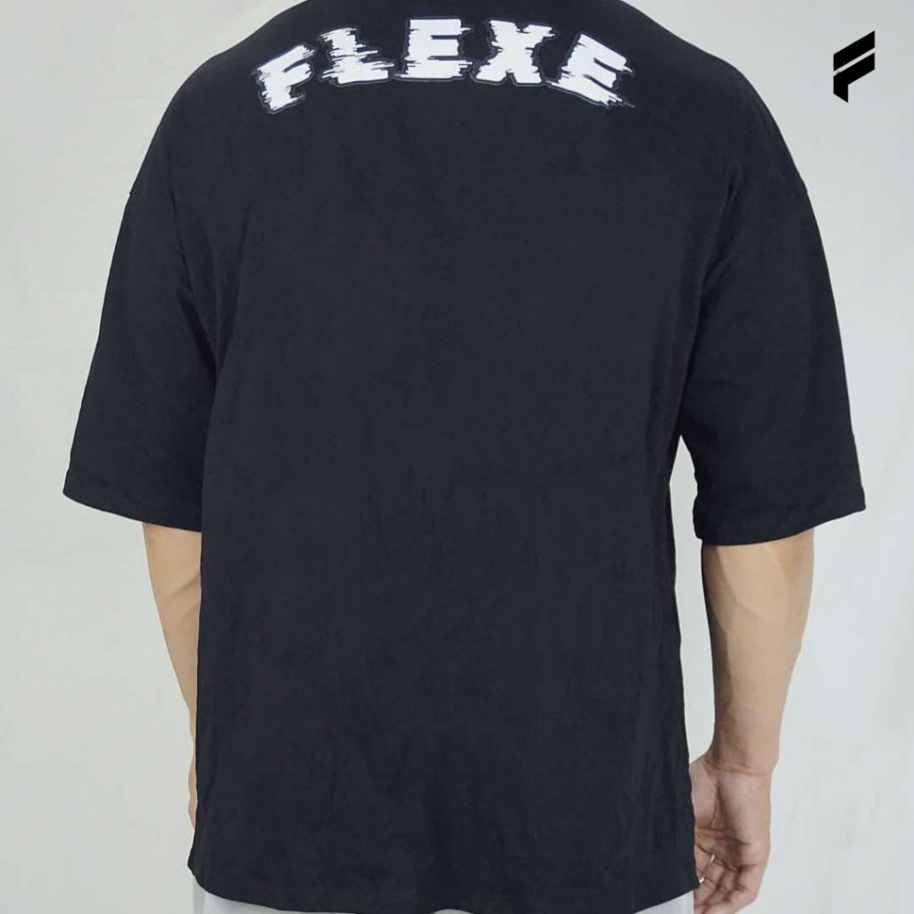 FLEXE- Oversized Unisex Training Club Cotton T-shirt Sport Gym Tops