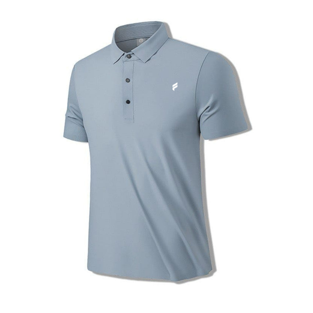Premium Male Ice-Silk Cotton Breathable Athletic Polo Tee