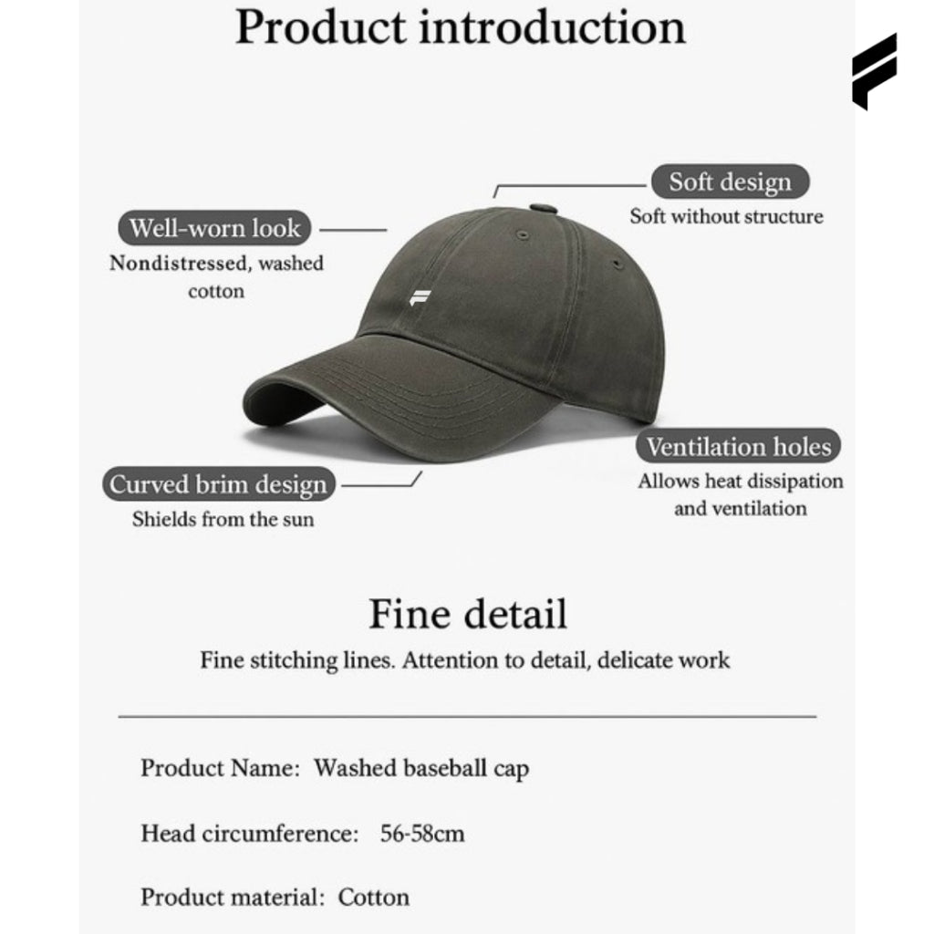 FLEXE- Unisex Athletic Relaxed Casual Cap