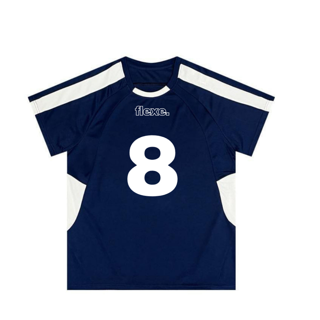 FLEXE- Oversized Baseball Jersey Unisex T-Shirt Casual Sport Tops Old School Aesthetic Tops