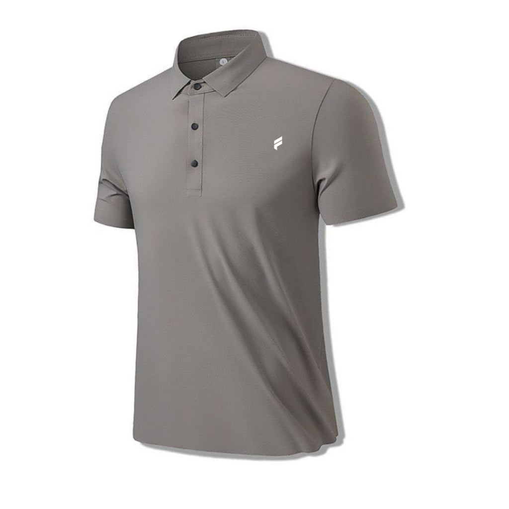 Premium Male Ice-Silk Cotton Breathable Athletic Polo Tee