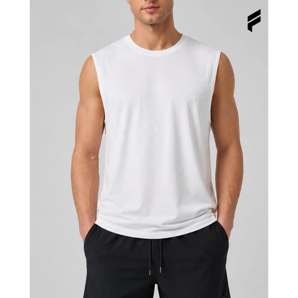 Men Cut Off Tank Top Gym Training Workout Vest