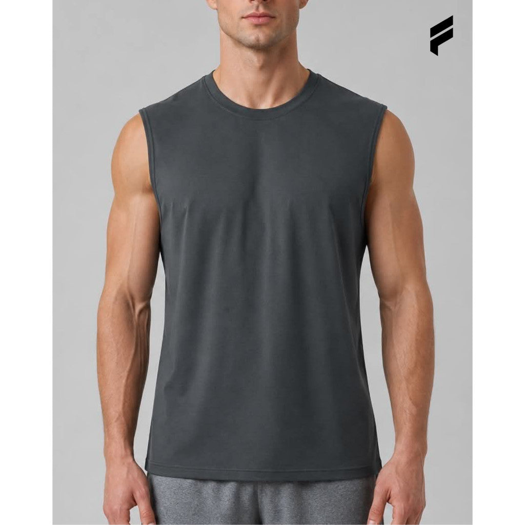Men Cut Off Tank Top Gym Training Workout Vest