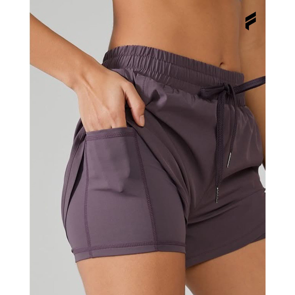 Women's Running Shorts with Pocket Quick Dry Athletic Gym Shorts