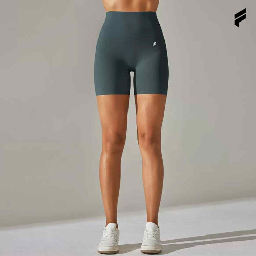 FLEXE- Woman Shorts Seamless Bottom Yoga Pilates Fitness Workout Gym Breathable Peach Hip Short Legging