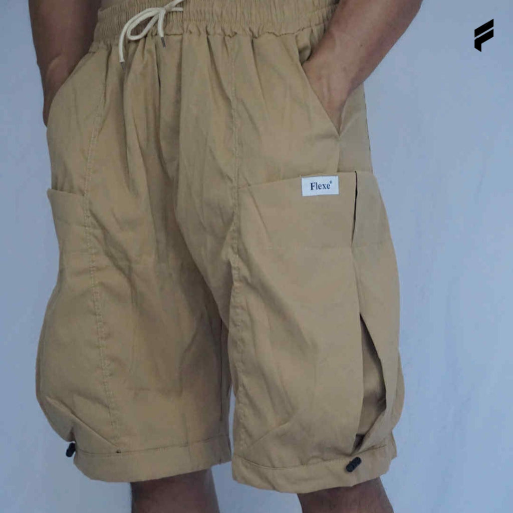Men Lifestyle Industrial American Casual Shorts with Multi-Pocket