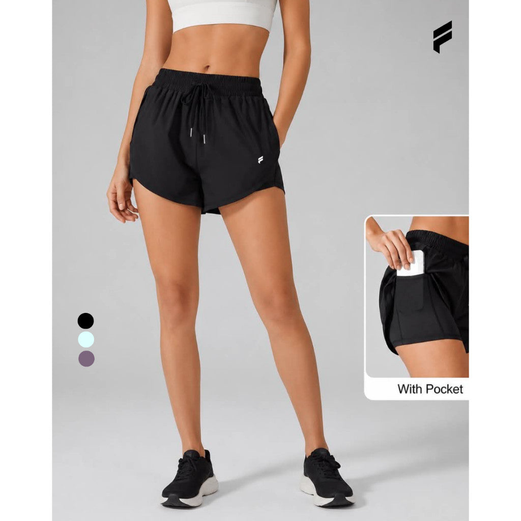 Women's Running Shorts with Pocket Quick Dry Athletic Gym Shorts