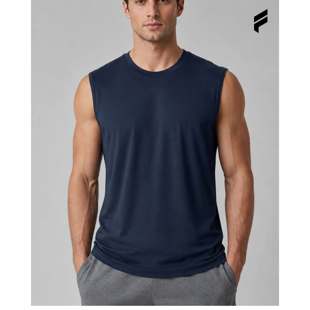 Men Cut Off Tank Top Gym Training Workout Vest