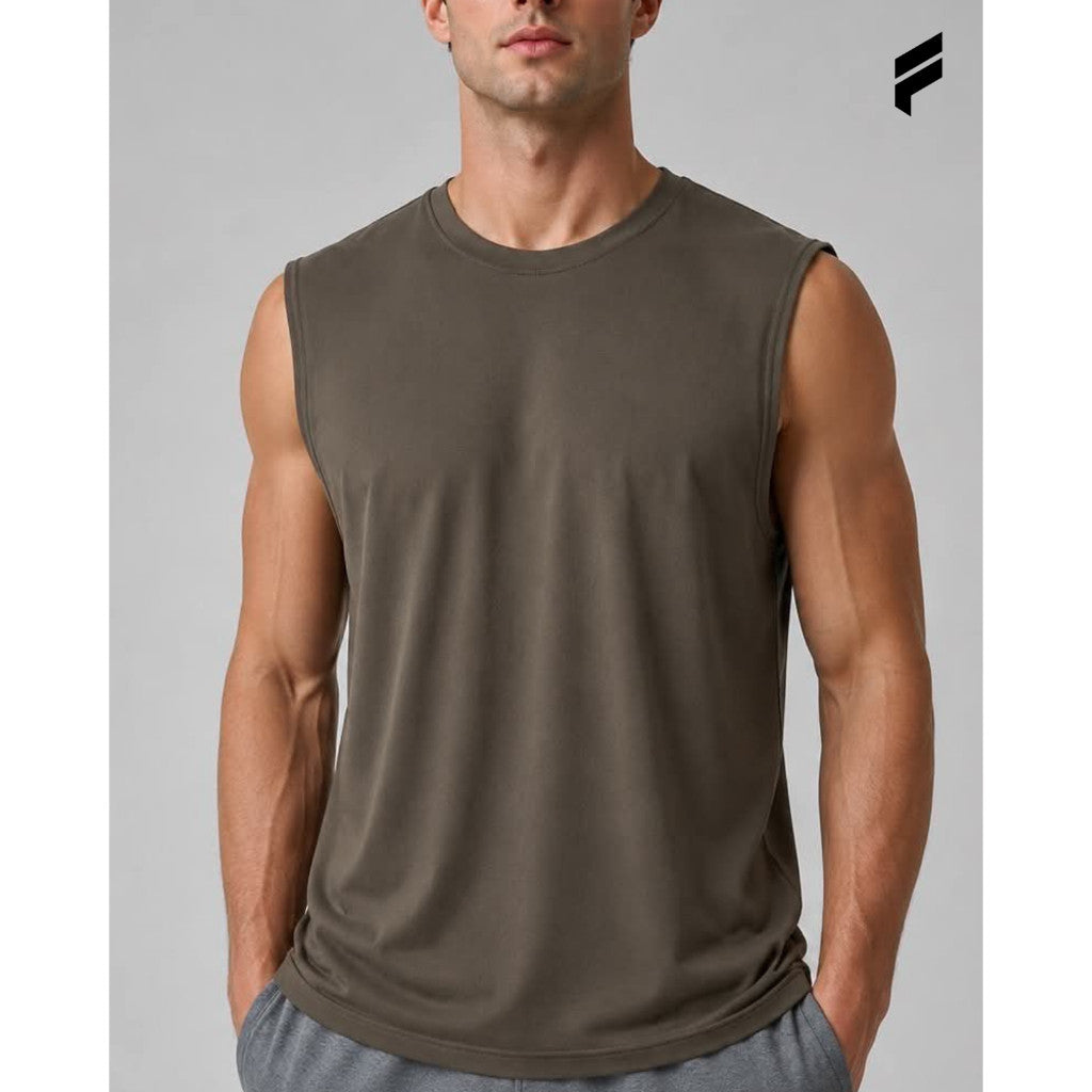 Men Cut Off Tank Top Gym Training Workout Vest