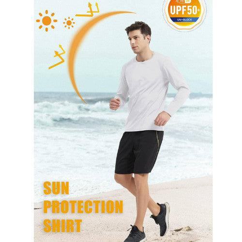 Men DriFit Long Sleeve Fitness Training Running Top
