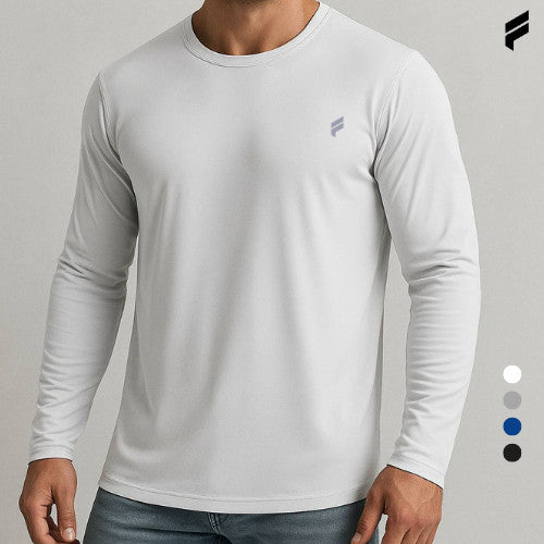 FLEXE- Men DriFit Long Sleeve T- Shirt Fitness Training Running Top