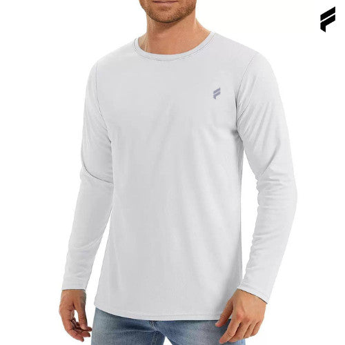 Men DriFit Long Sleeve Fitness Training Running Top