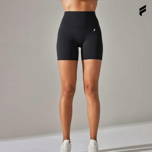 FLEXE- Woman Shorts Seamless Bottom Yoga Pilates Fitness Workout Gym Breathable Peach Hip Short Legging