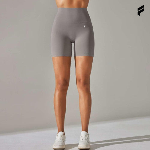 FLEXE- Woman Shorts Seamless Bottom Yoga Pilates Fitness Workout Gym Breathable Peach Hip Short Legging