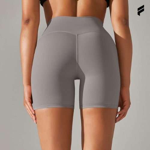 FLEXE- Woman Shorts Seamless Bottom Yoga Pilates Fitness Workout Gym Breathable Peach Hip Short Legging