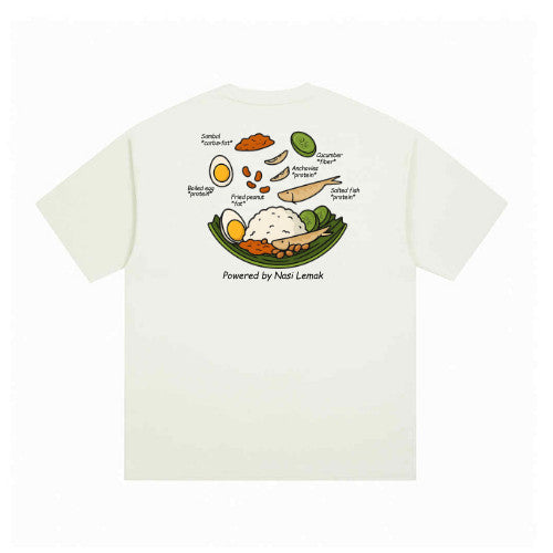 Limited Edition-Nasi Lemak Oversized Premium Unisex T-Shirt Casual Tops