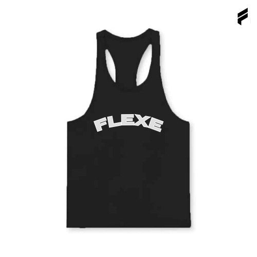 FLEXE-Men Stringer Vest Tank Top Gym Fitness Sport