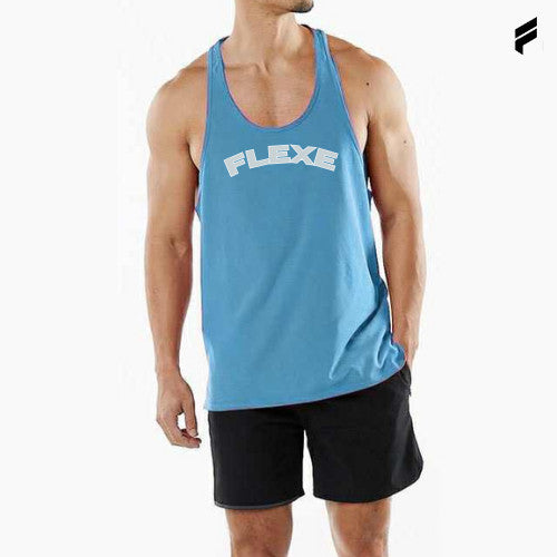 FLEXE-Men Stringer Vest Tank Top Gym Fitness Sport