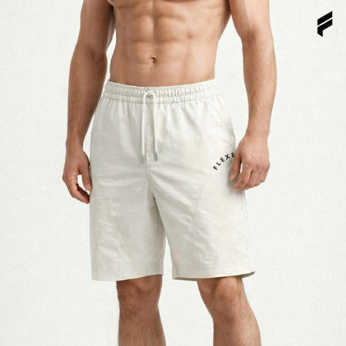 FLEXE - Men 7' Casual Cut-Off Shorts Quick Dry Bottom Shorts