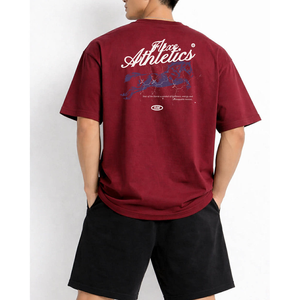 FLEXE- Limited Edition Year of the Horse Oversized Premium Unisex T-Shirt Casual Tops